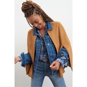 Anthropologie Andersen & Lauth Faux suede Cape